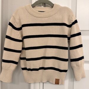 Little Bipsy Pinstripe Knit Sweater